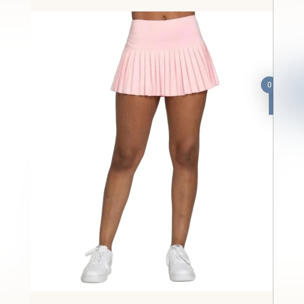 Gold Hinge Tennis Skirt Baby Pink
